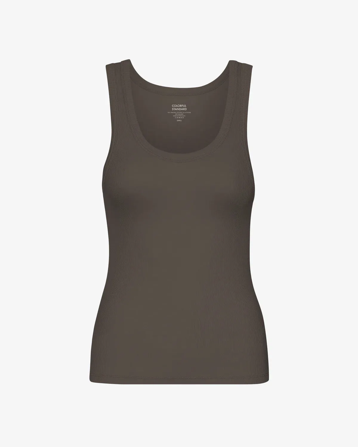 COLORFUL STANDARD - RIB TANK TOP - CEDAR BROWN
