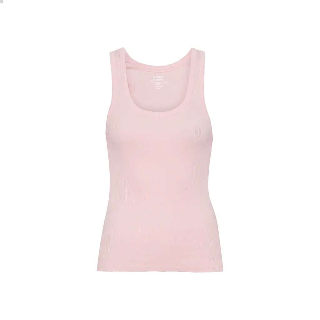 COLORFUL STANDARD - RIB TANK TOP - FADED PINK