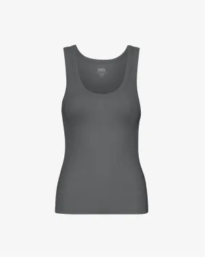 COLORFUL STANDARD - RIB TANK TOP - GREY STORM