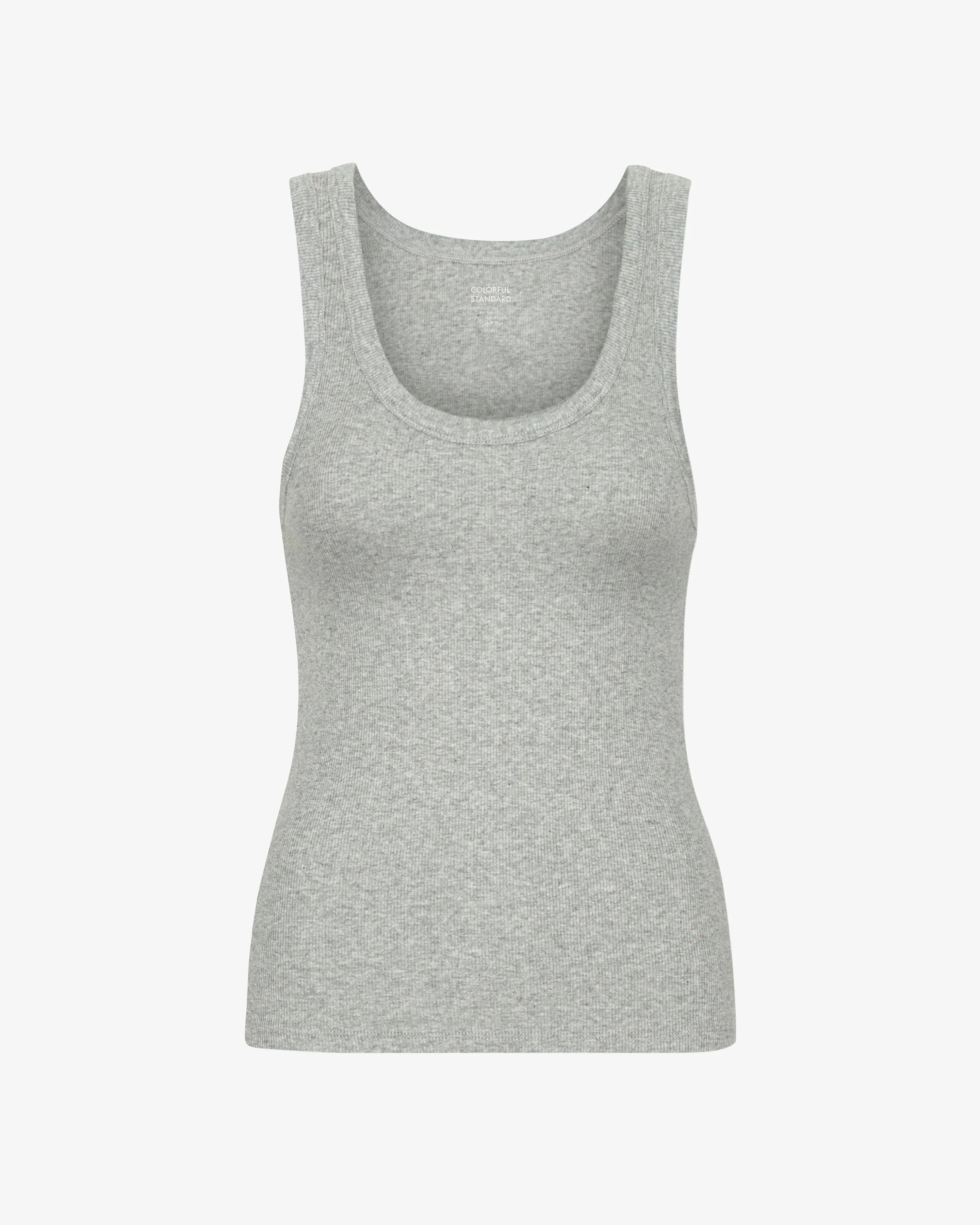 COLORFUL STANDARD - RIB TANK TOP - HEATHER GREY