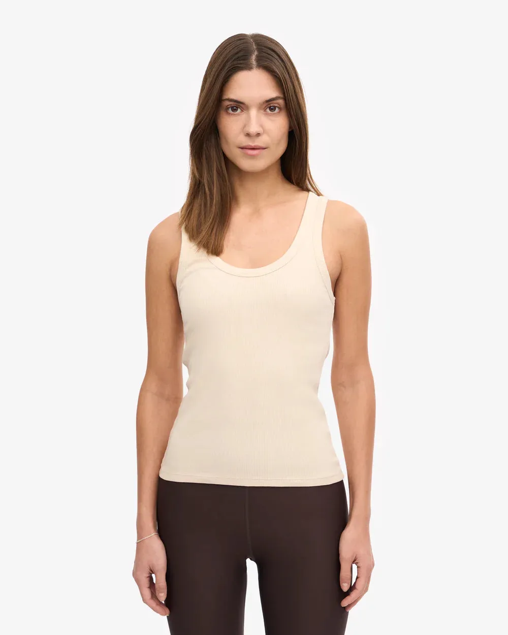 COLORFUL STANDARD - RIB TANK TOP - IVORY WHITE