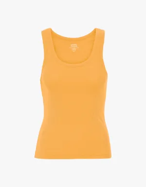 COLORFUL STANDARD - RIB TANK TOP - ORANGE SANDSTONE