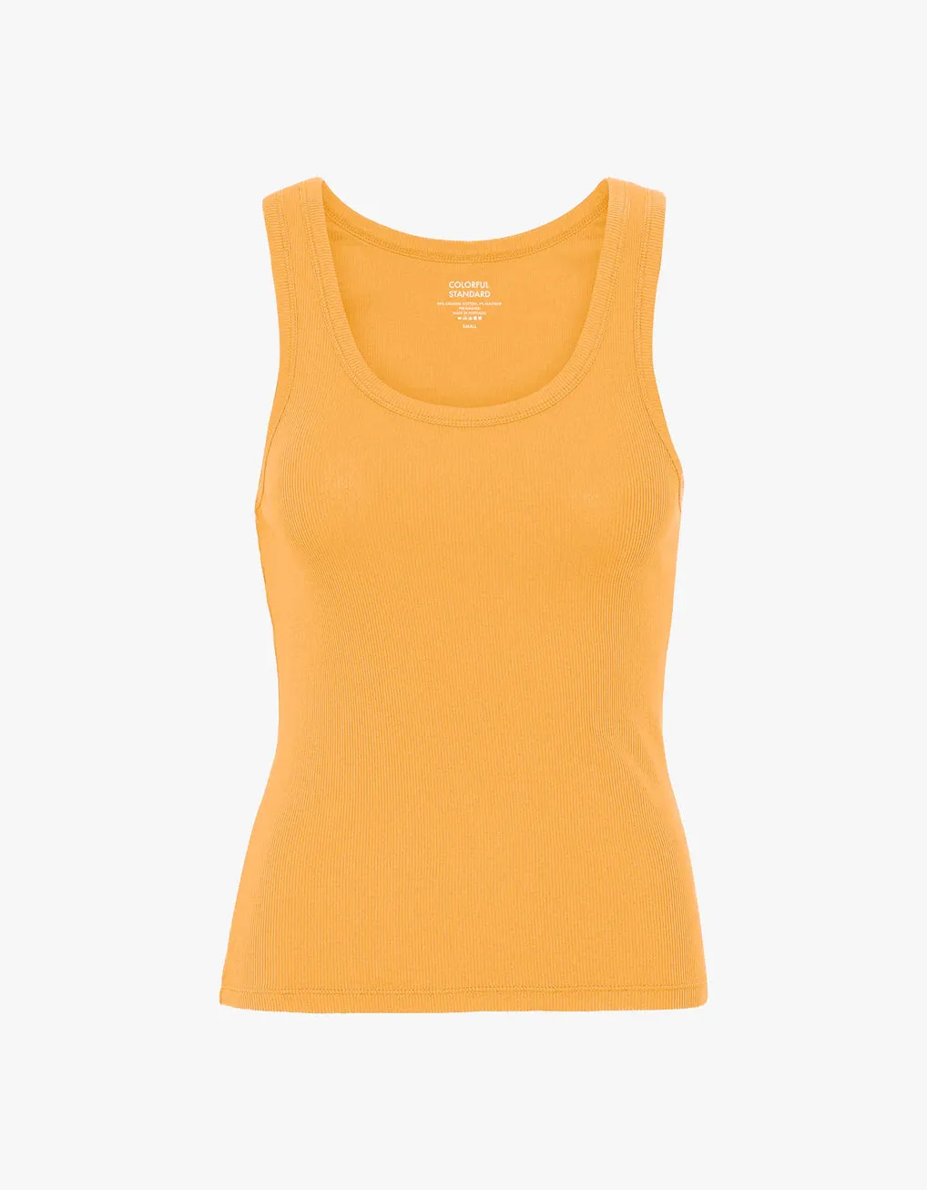 COLORFUL STANDARD - RIB TANK TOP - ORANGE SANDSTONE