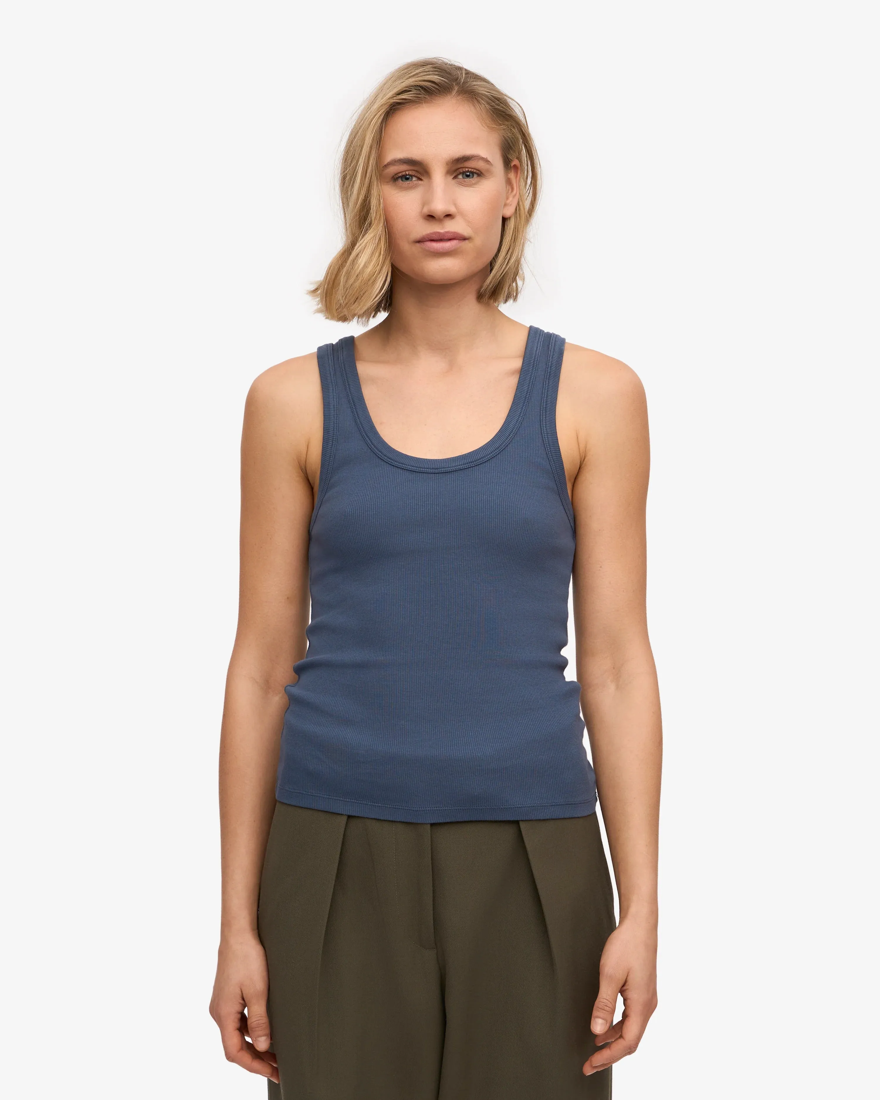 COLORFUL STANDARD - RIB TANK TOP - POWDER BLUE
