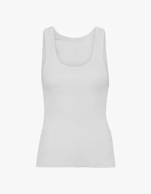 COLORFUL STANDARD - RIB TANK TOP - SNOW MELANGE