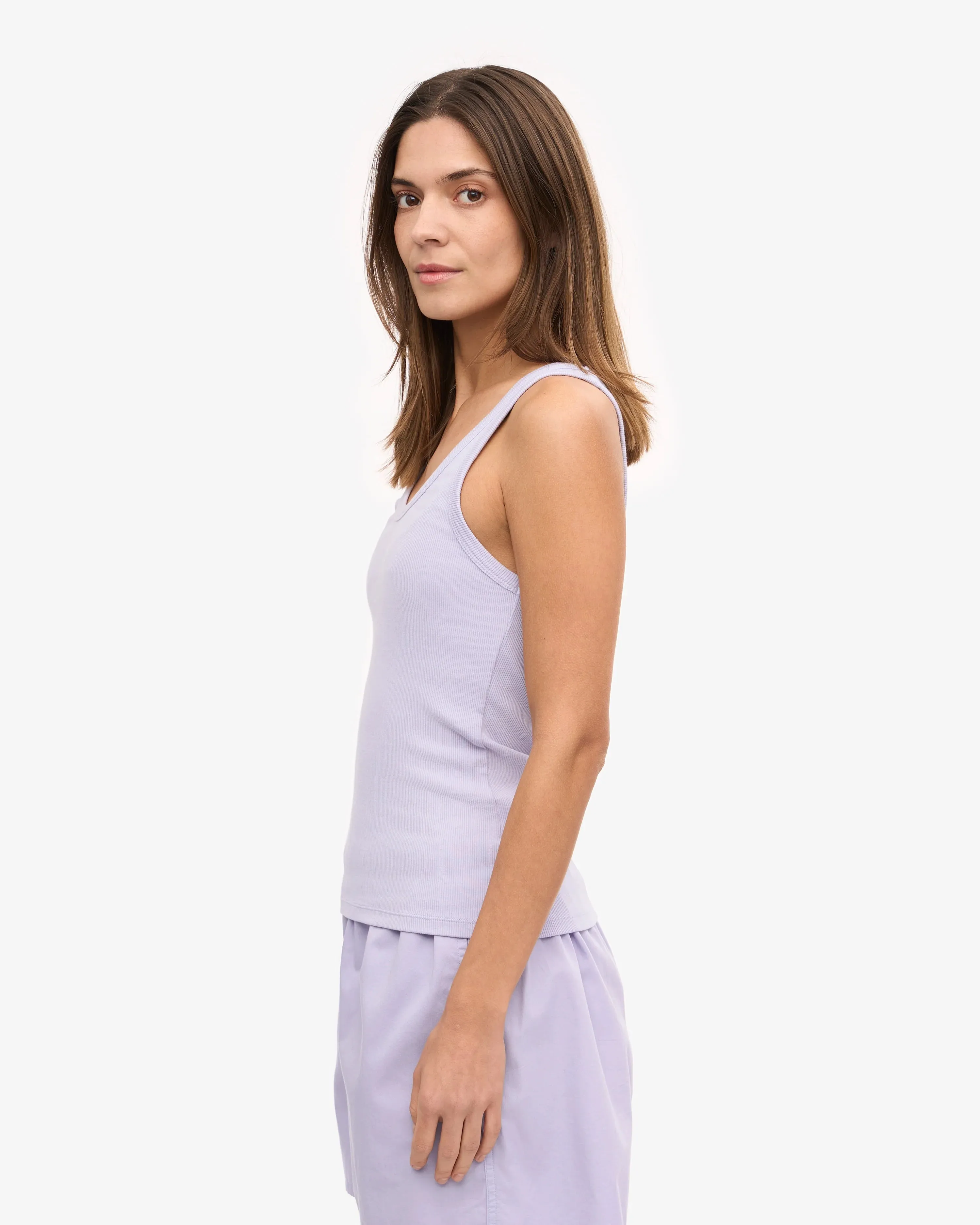 COLORFUL STANDARD - RIB TANK TOP - SOFT LAVENDER