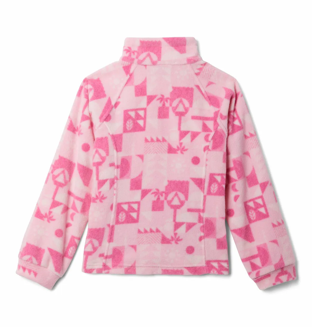 Columbia Kids Girls Pink Benton Springs II Printed Fleece Jacket