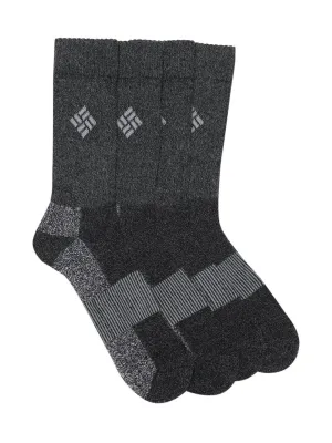 Columbia Men Black Moisture Control Basic Crew (4 Pairs) (Non Returnable)