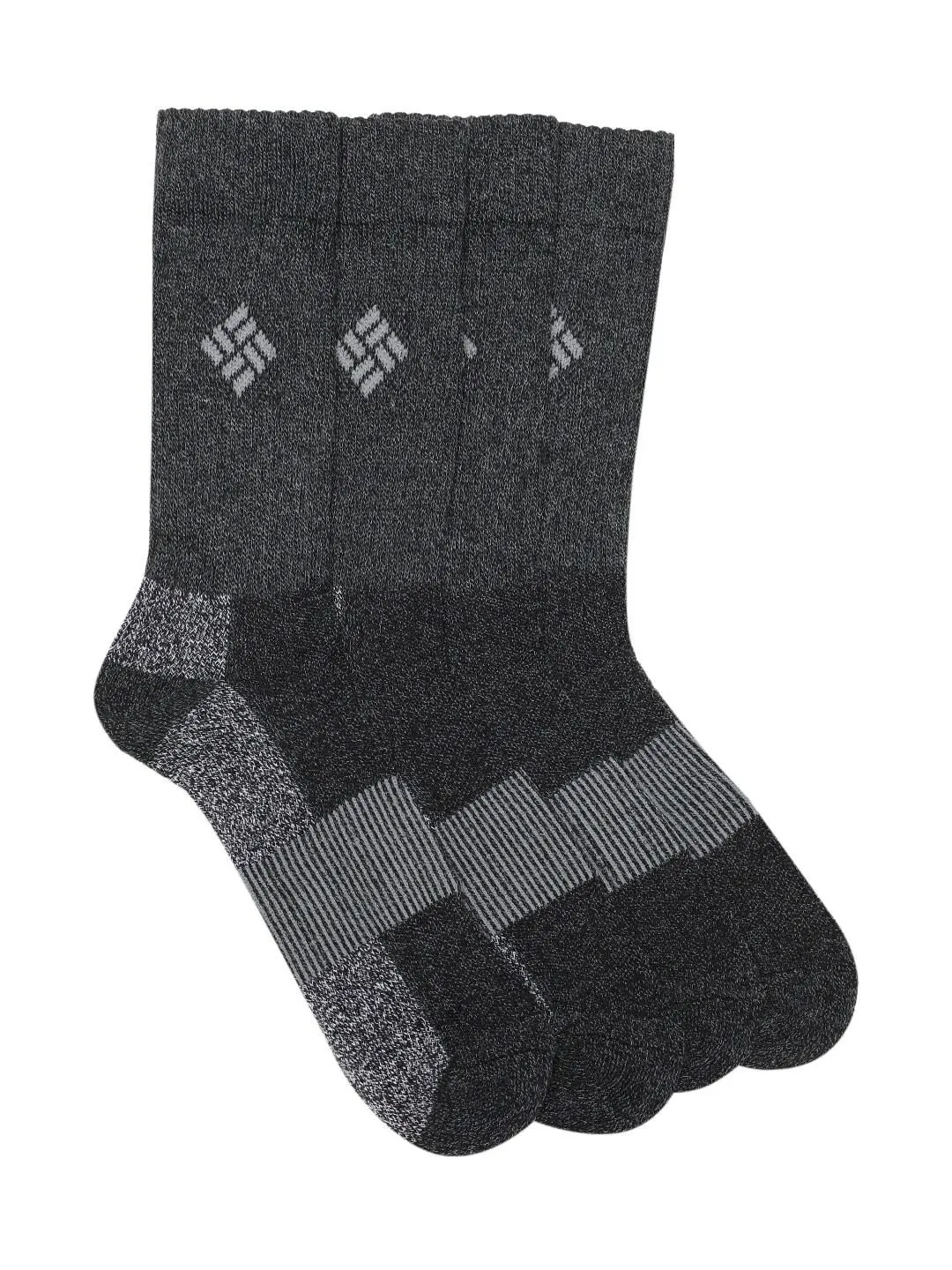 Columbia Men Black Moisture Control Basic Crew (4 Pairs) (Non Returnable)
