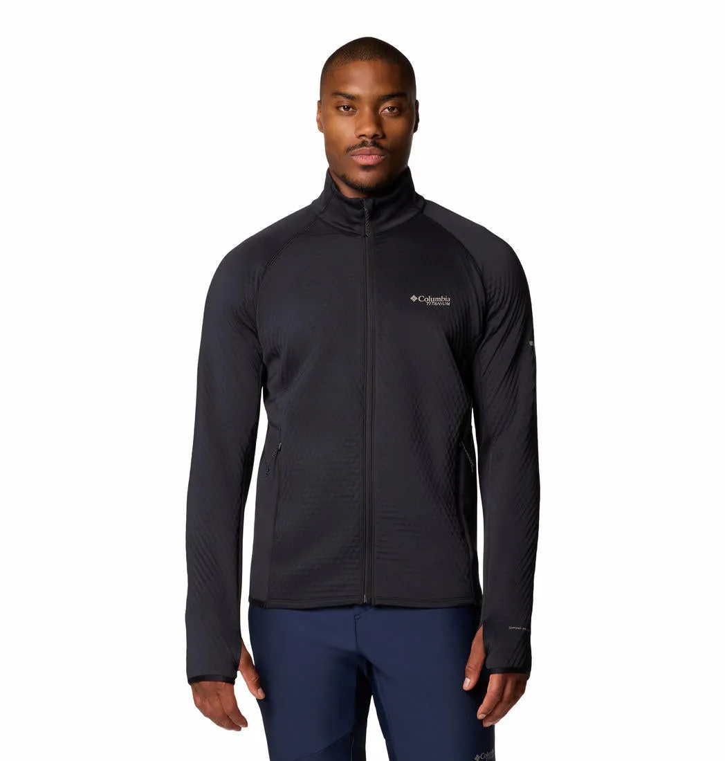 Columbia Men Black Omni-Wick Crystal LeafHelix Fleece Jacket