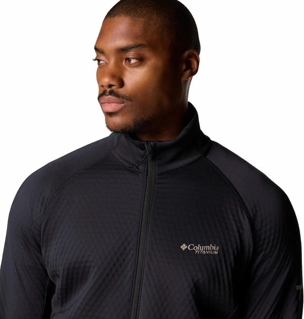 Columbia Men Black Omni-Wick Crystal LeafHelix Fleece Jacket