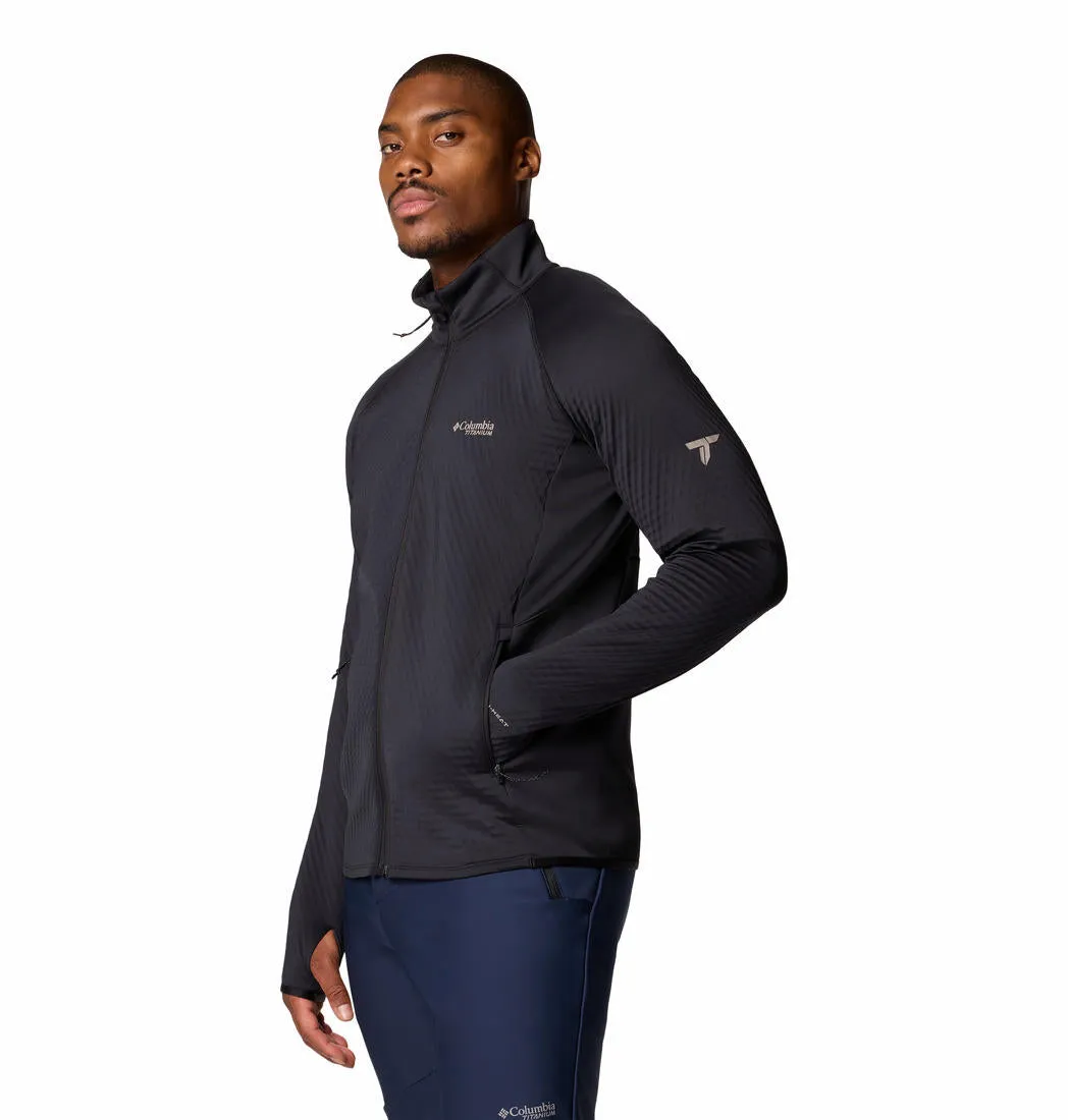 Columbia Men Black Omni-Wick Crystal LeafHelix Fleece Jacket