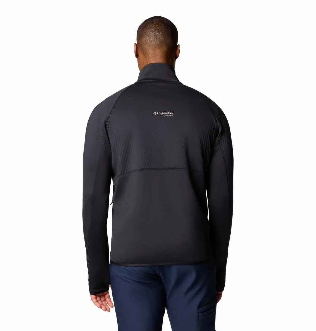 Columbia Men Black Omni-Wick Crystal LeafHelix Fleece Jacket