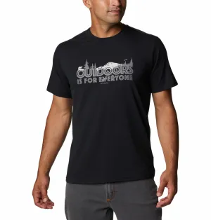 Columbia Men Black Omni-Wick Sun Trek Graphic Tshirt