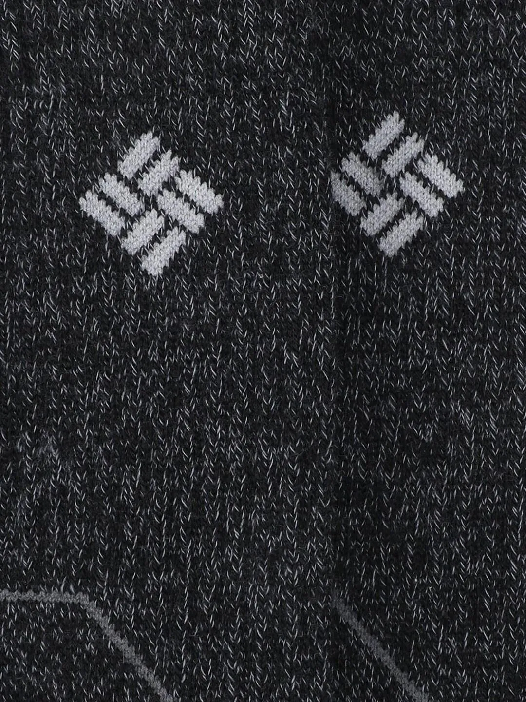 Columbia Men Black SOCKS MN 2P HIKE QTR-HEELPWR (2 Pairs) (Non Returnable)