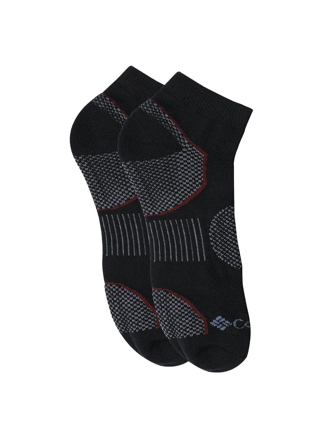 Columbia Men Black SOCKS MN 2P LOW CUT-BAL PT (2 Pairs) (Non Returnable)