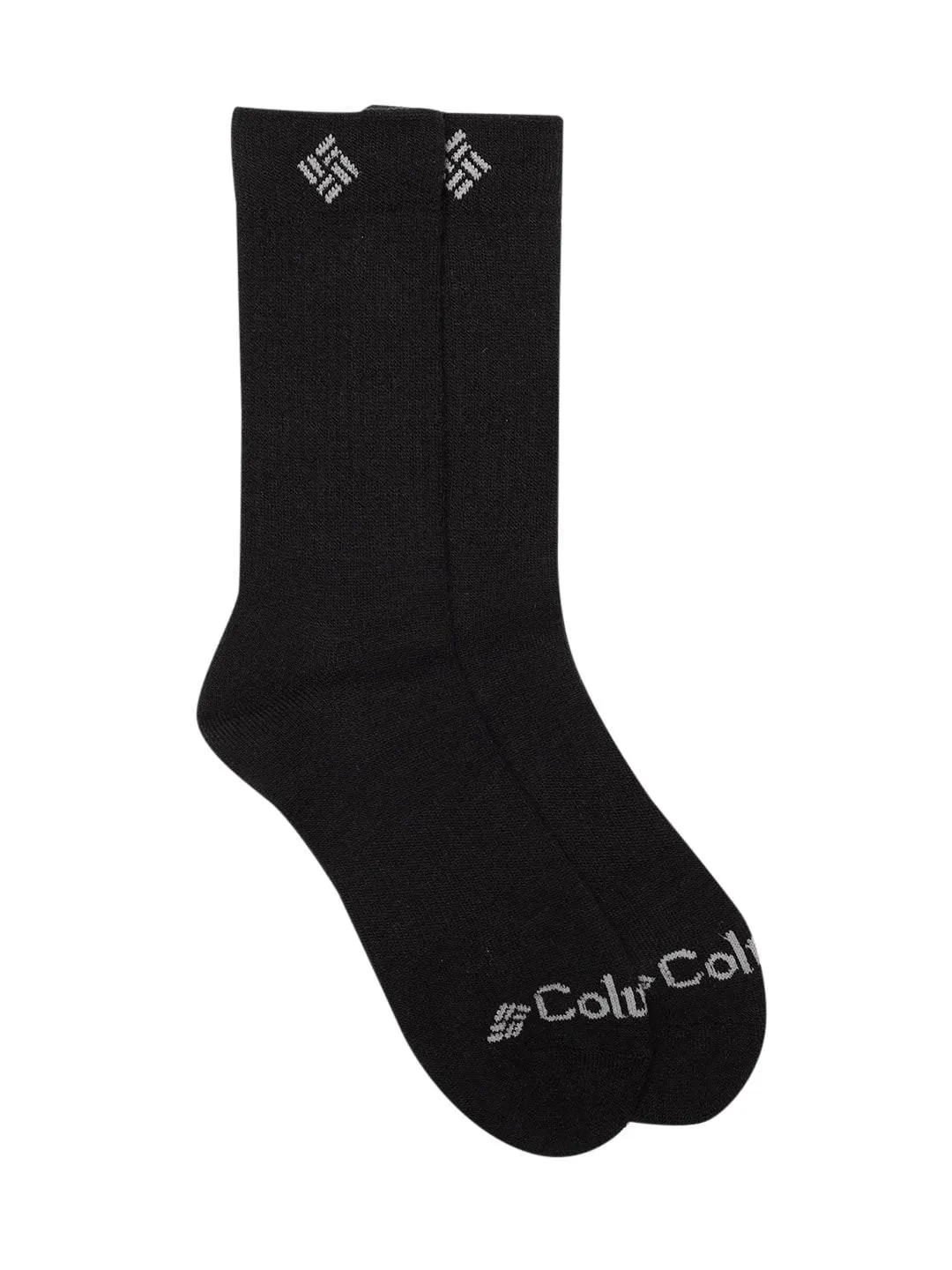Columbia Men Black SOCKS MN 2P WOOL THERMAL CREW (2 Pairs)