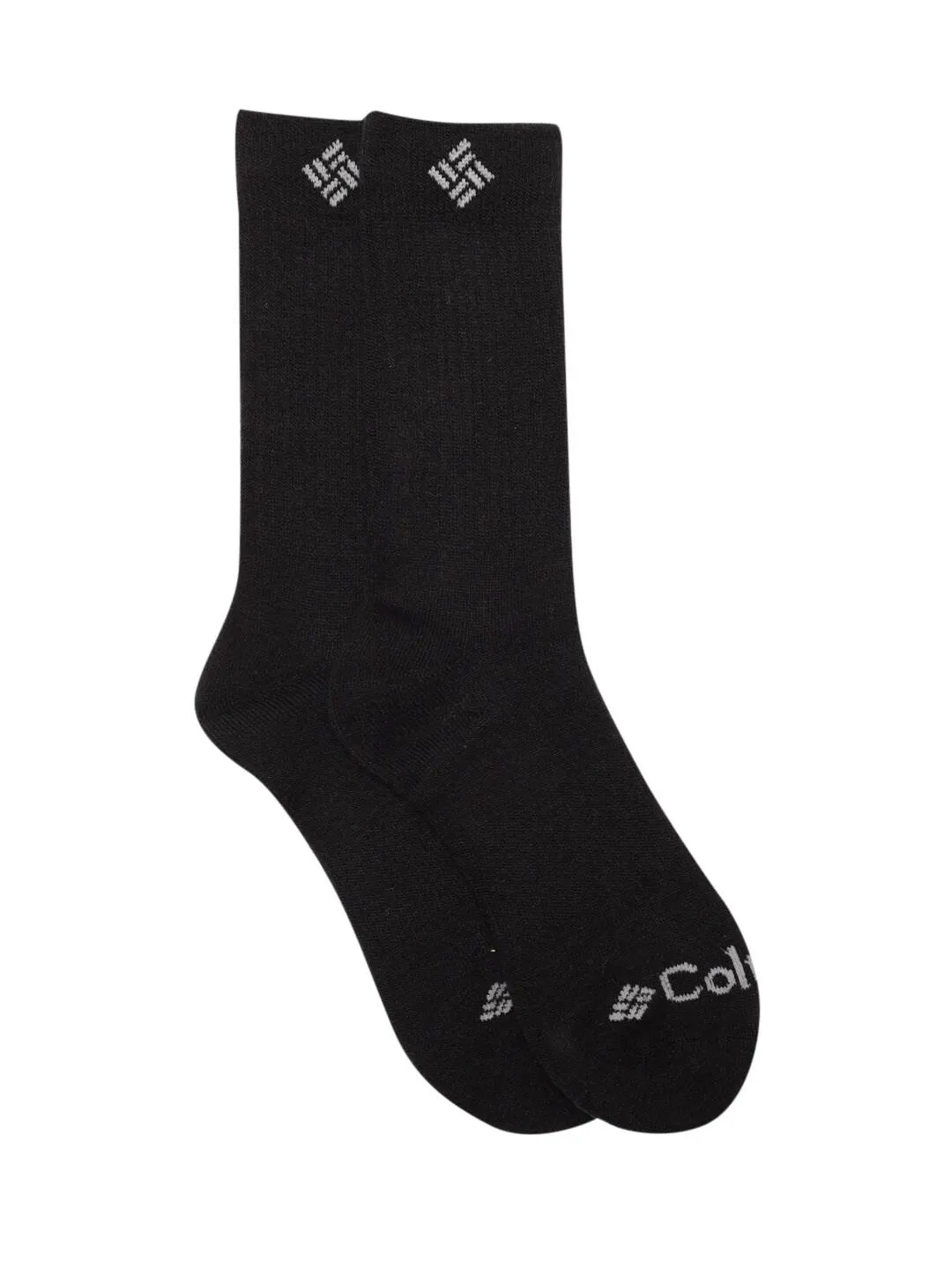 Columbia Men Black SOCKS MN 2P WOOL THERMAL CREW (2 Pairs)