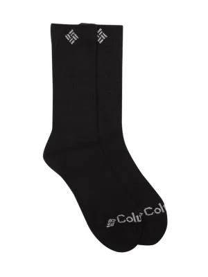 Columbia Men Black SOCKS MN 2P WOOL THERMAL CREW (2 Pairs)