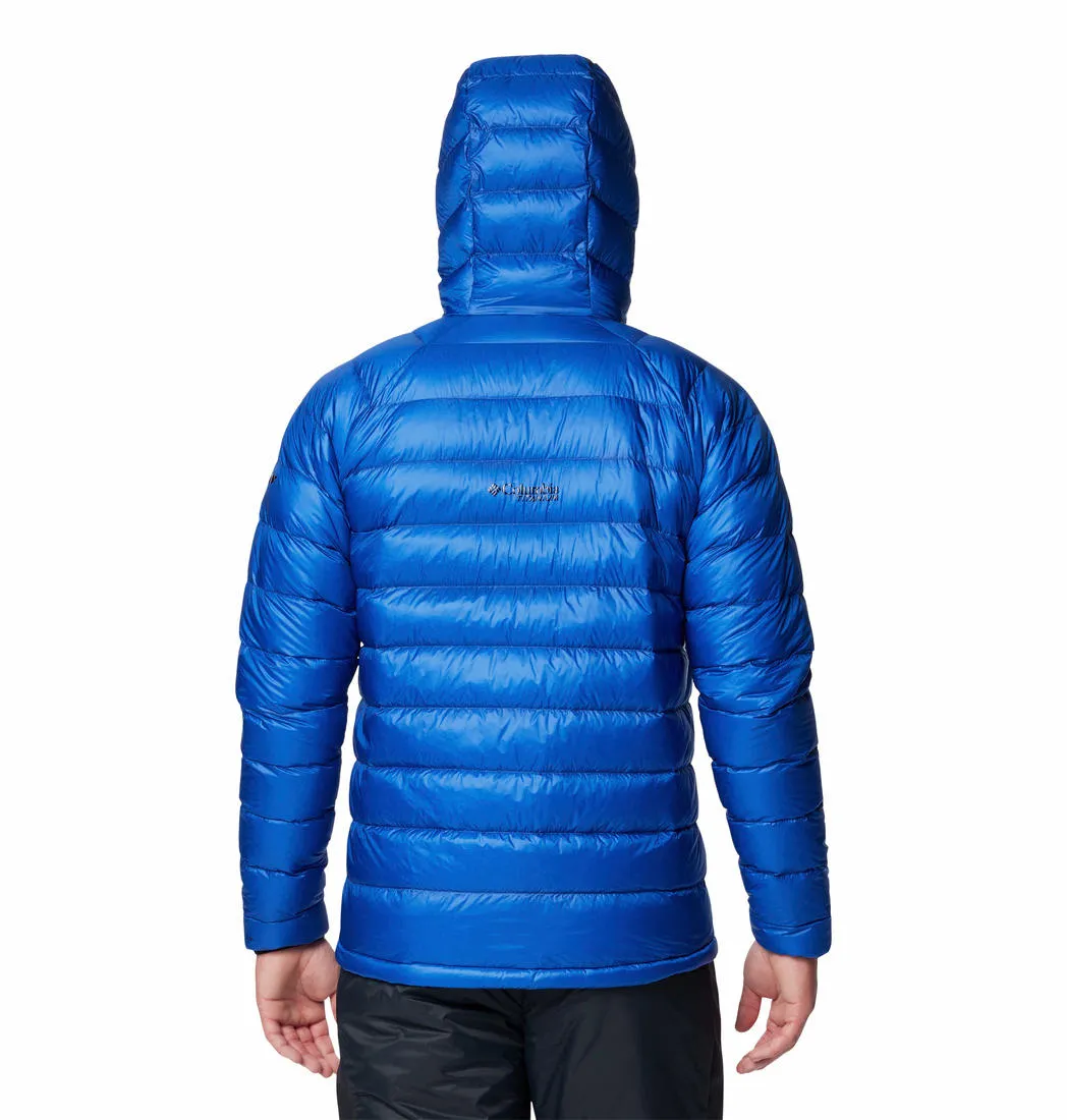 Columbia Men Blue Omni-Heat Arctic Hooded Down Jacket
