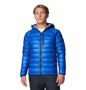 Columbia Men Blue Omni-Heat Arctic Hooded Down Jacket
