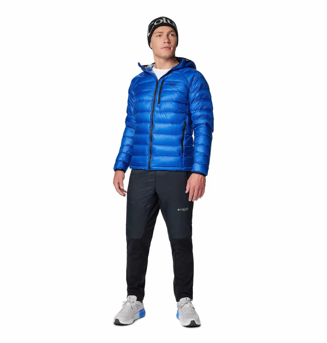 Columbia Men Blue Omni-Heat Arctic Hooded Down Jacket