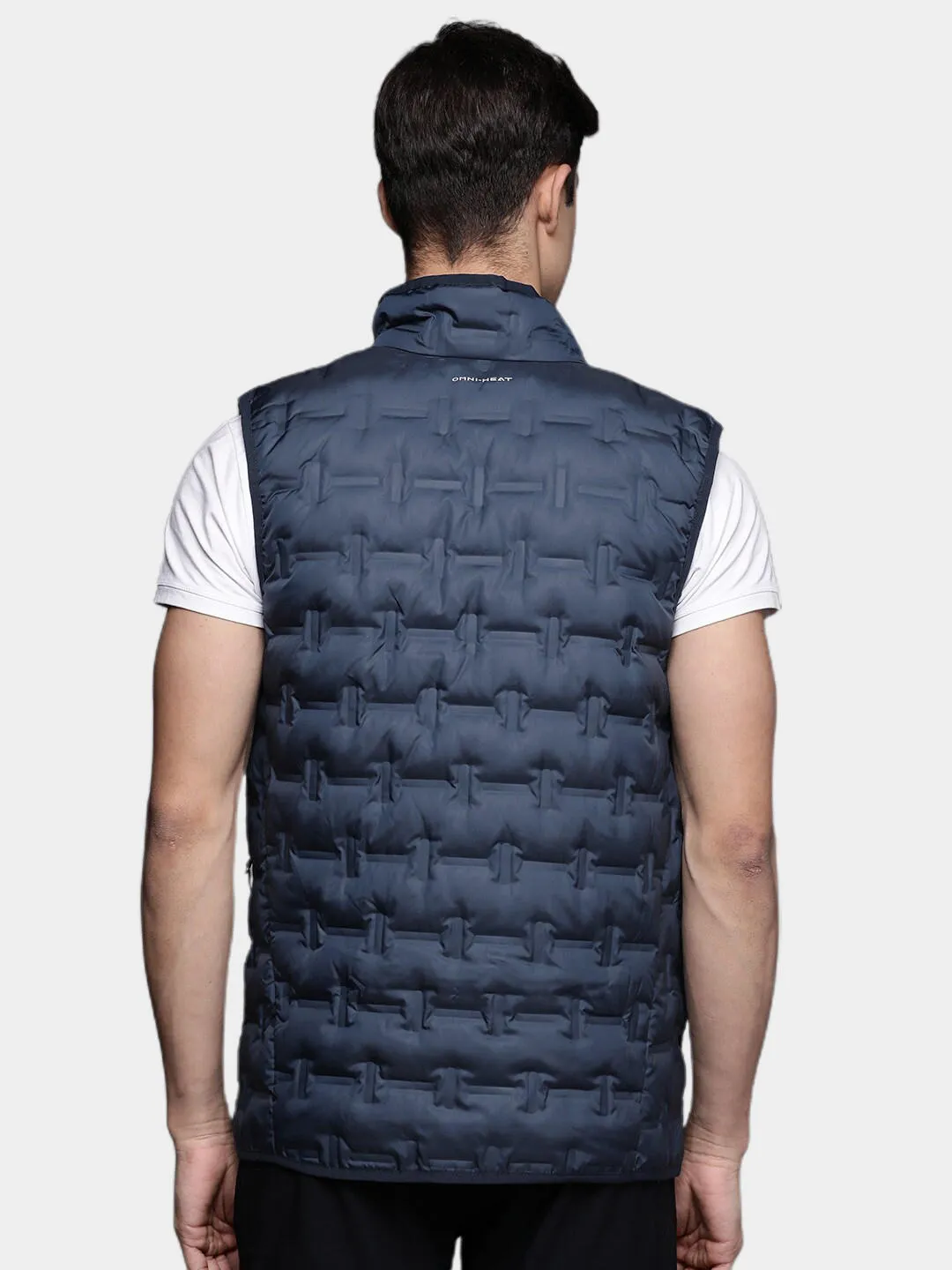 Columbia Men Blue Omni-Heat Reflective Delta Ridge Vest