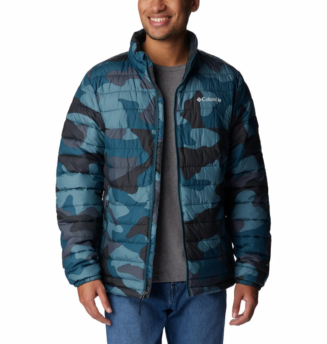 Columbia Men Blue Omni-Heat Reflective Powder Lite Jacket