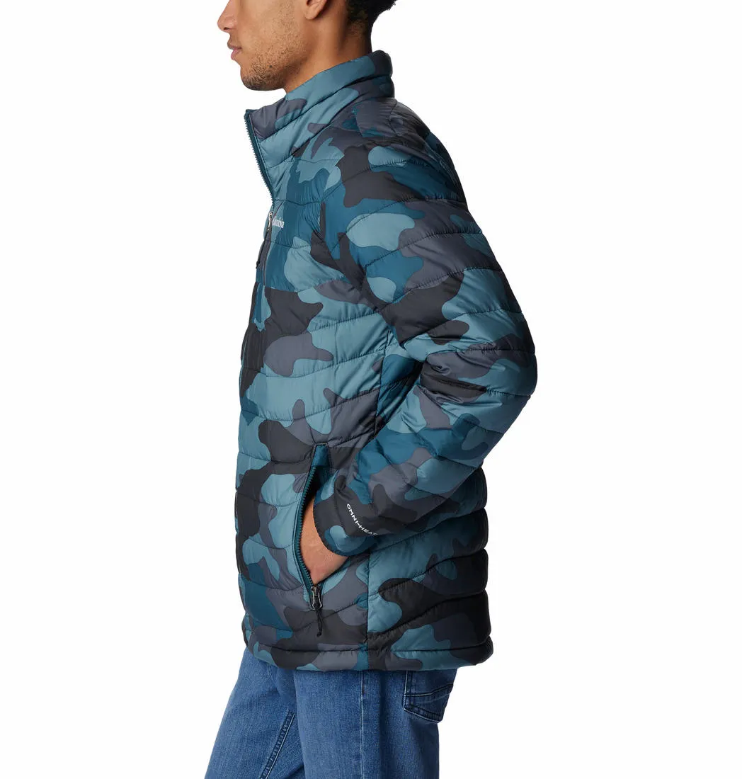 Columbia Men Blue Omni-Heat Reflective Powder Lite Jacket