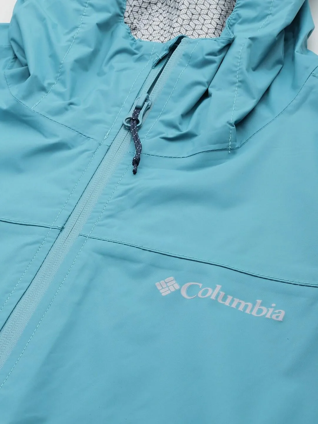 Columbia Men Blue Omni-Wick EvaPOURation Waterproof Rain Jacket