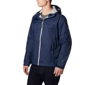 Columbia Men Blue Omni-Wick EvaPOURation Waterproof Rain Jacket