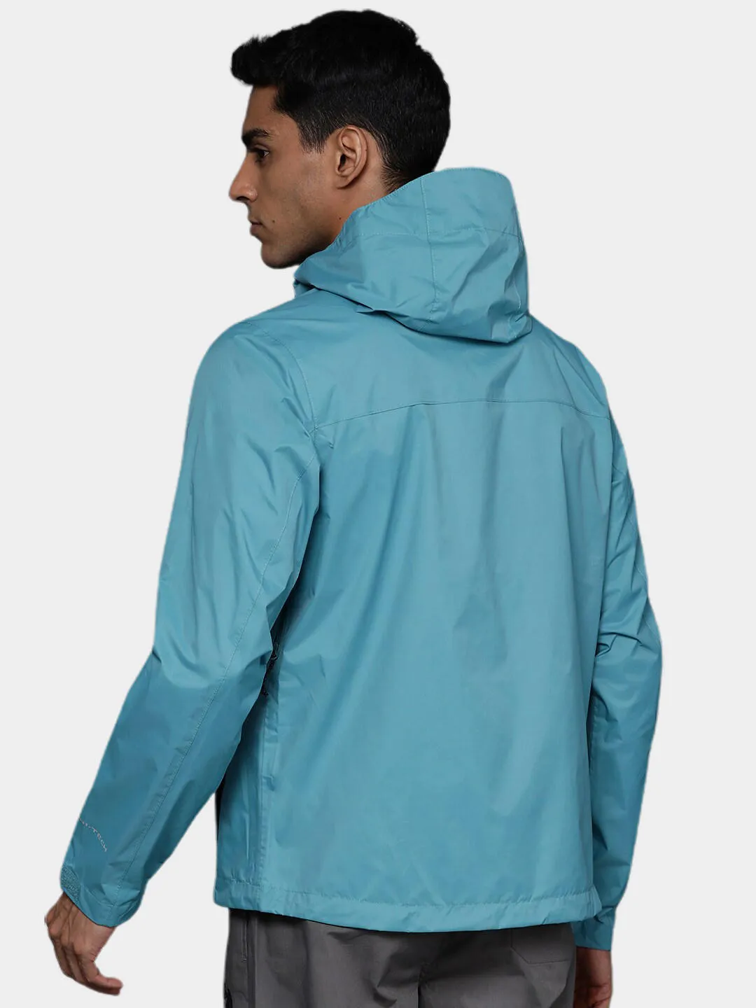Columbia Men Blue Omni-Wick EvaPOURation Waterproof Rain Jacket