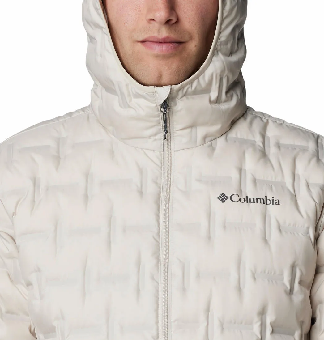 Columbia Men Brown Omni-Heat Reflective Delta Ridge II Hooded Down Jacket