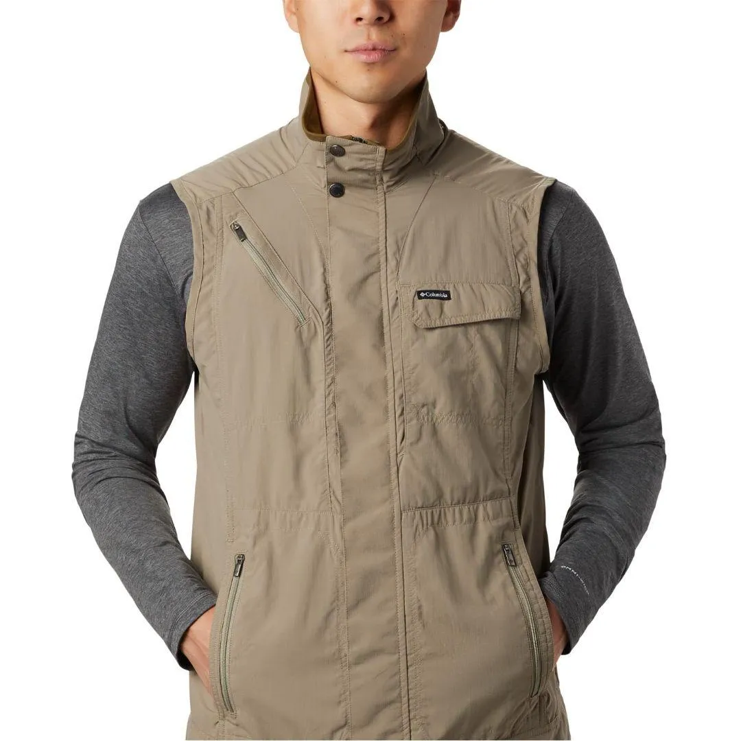 Columbia Men Green Omni-Wick Silver Ridge II Gillet