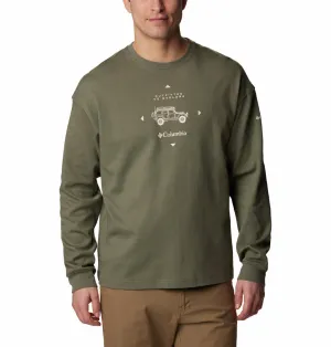 Columbia Men Green Sun Protection Duxbery Relaxed Tshirt