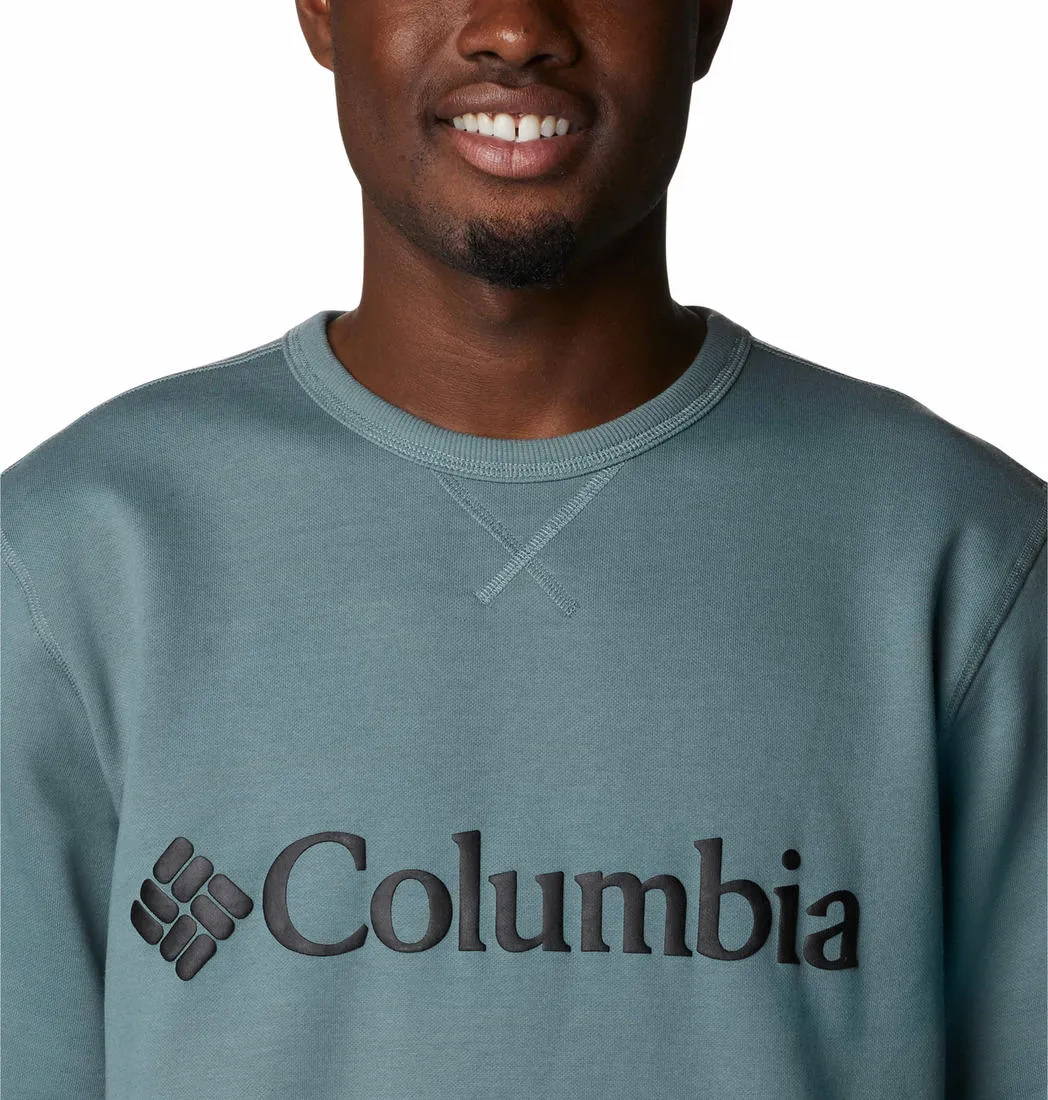 Columbia Men Green Sun Protection M Logo Crew Pullover