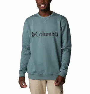 Columbia Men Green Sun Protection M Logo Crew Pullover