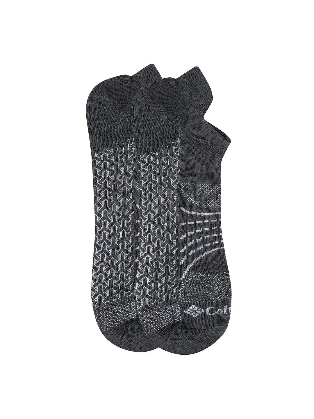 Columbia Men Grey SOCKS MN 2P NOSHO-ACTV-MAPPED (2 Pairs) (Non Returnable)