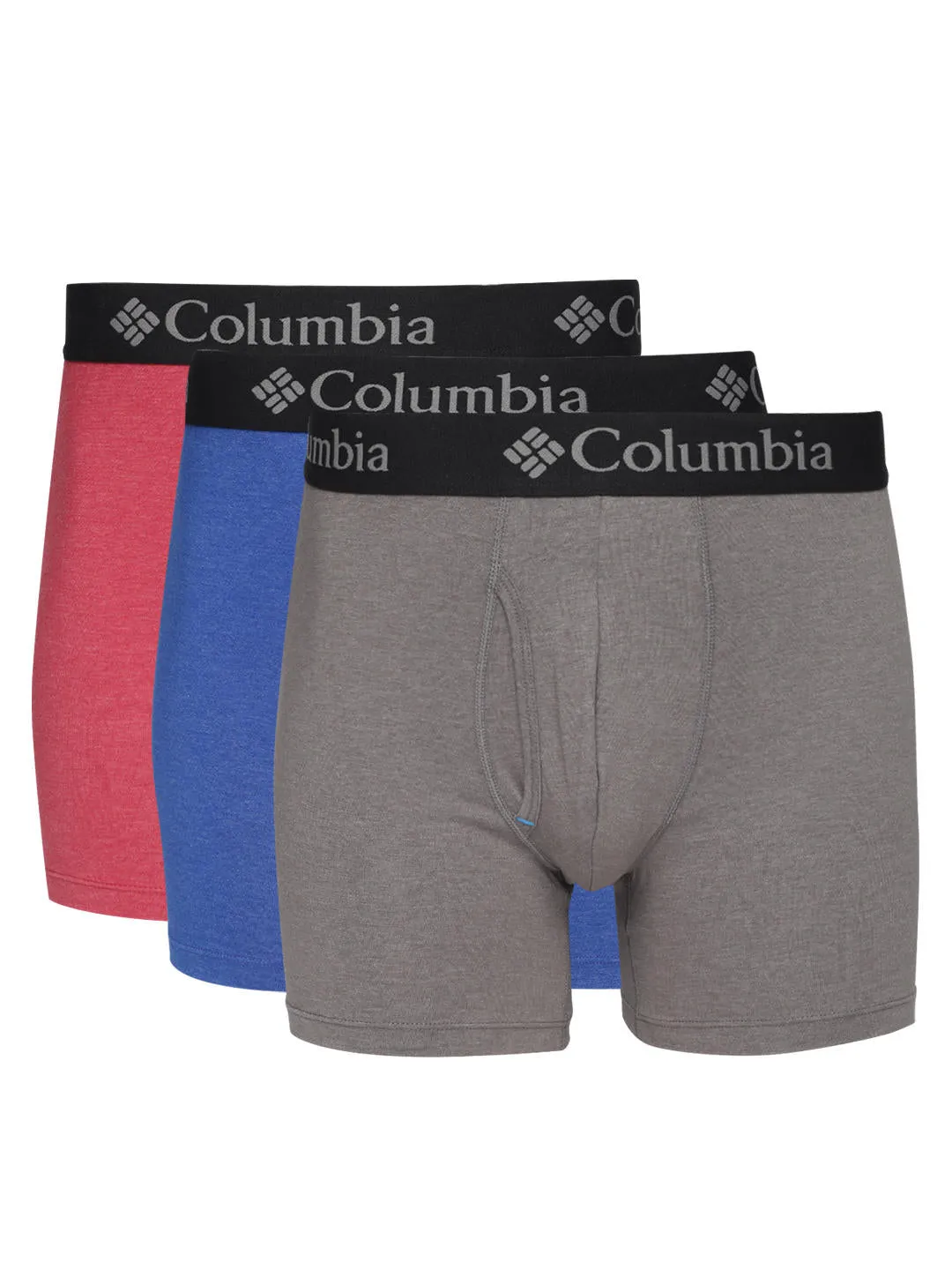 Columbia Men Multicolor Performance Cotton Stretch Brief Pack of 3