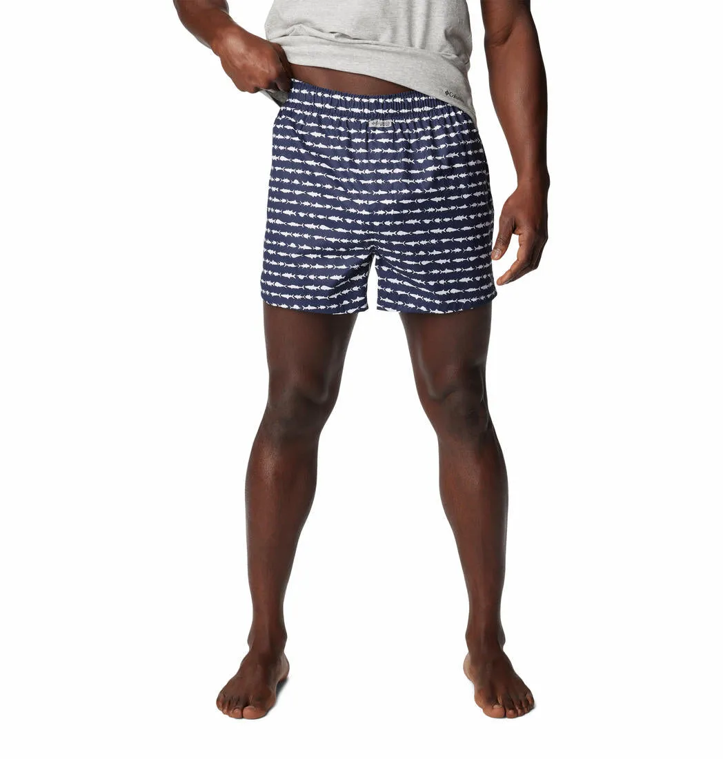 Columbia Men Multicolor PFG Printed Woven Boxer Pack of 3