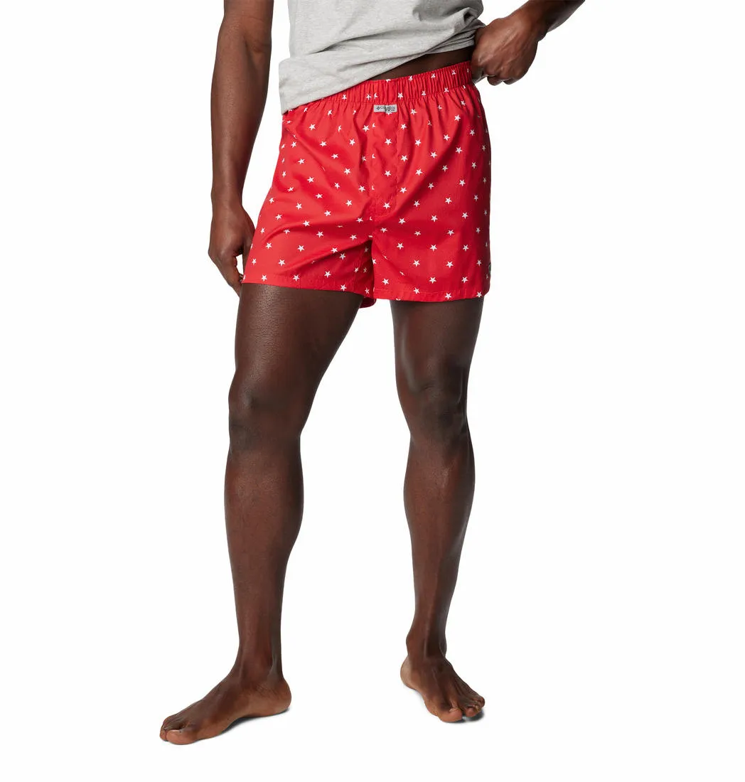 Columbia Men Multicolor PFG Printed Woven Boxer Pack of 3