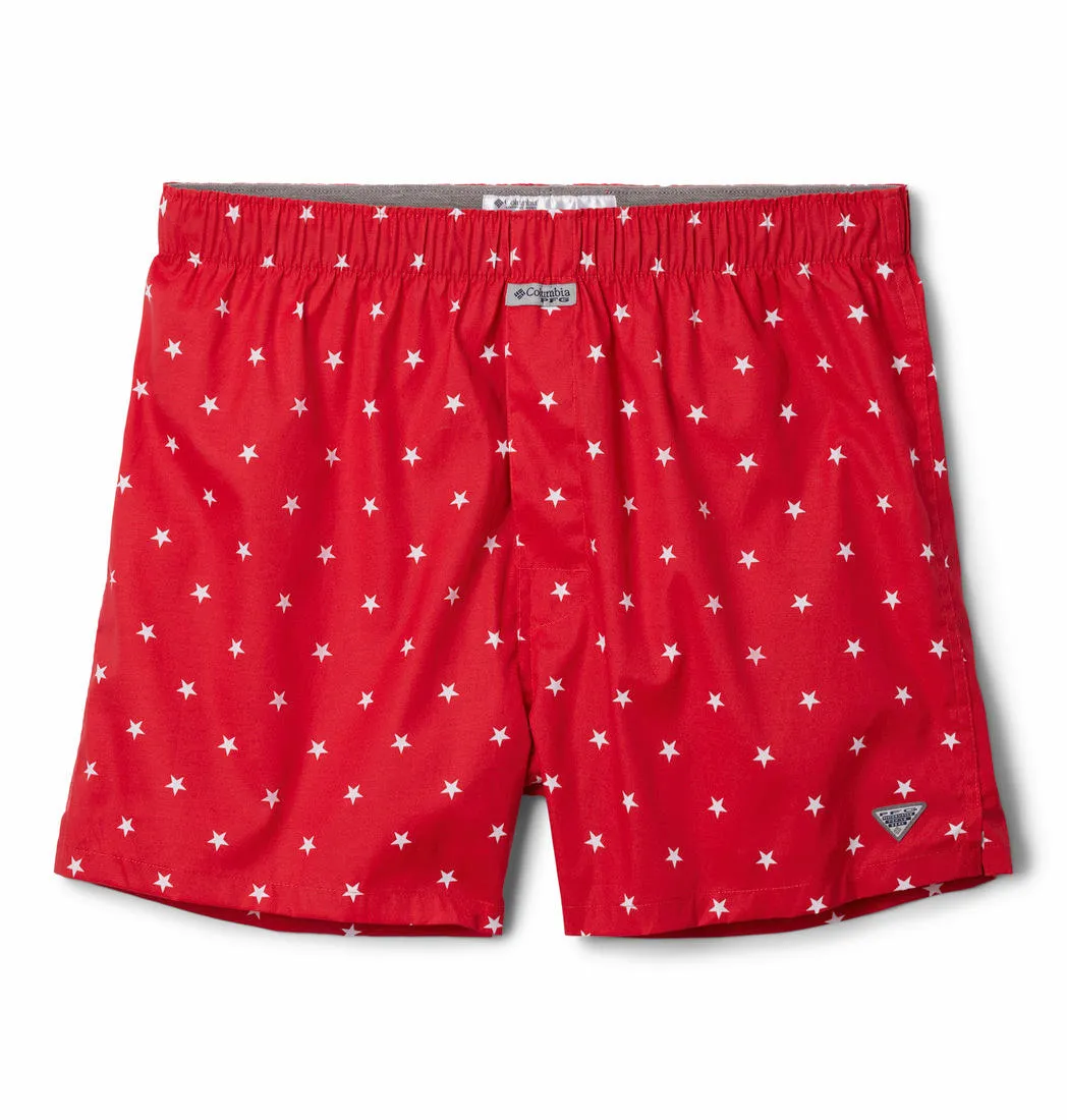 Columbia Men Multicolor PFG Printed Woven Boxer Pack of 3