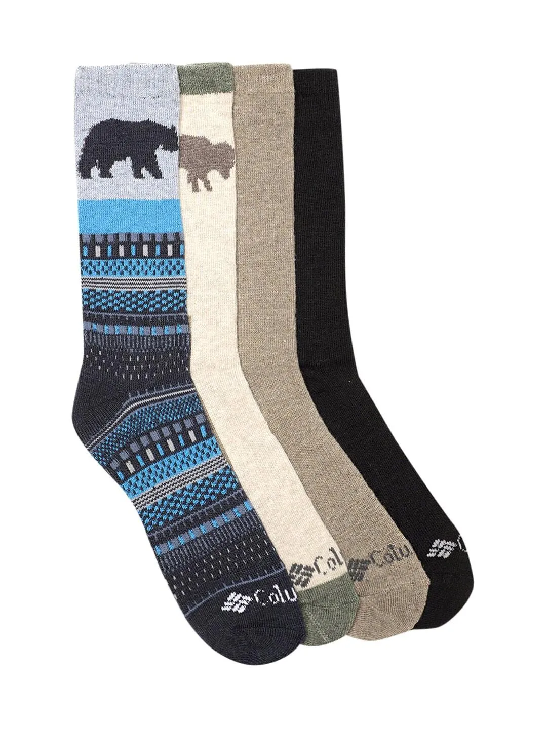 Columbia Men Navy Aspen Wool Crew (4 Pairs) (Non Returnable)