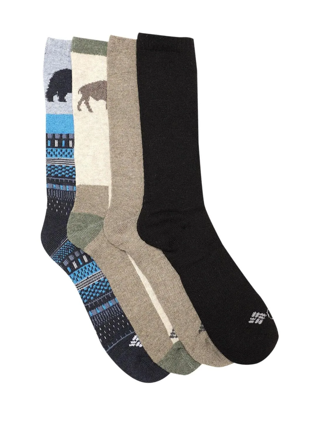 Columbia Men Navy Aspen Wool Crew (4 Pairs) (Non Returnable)