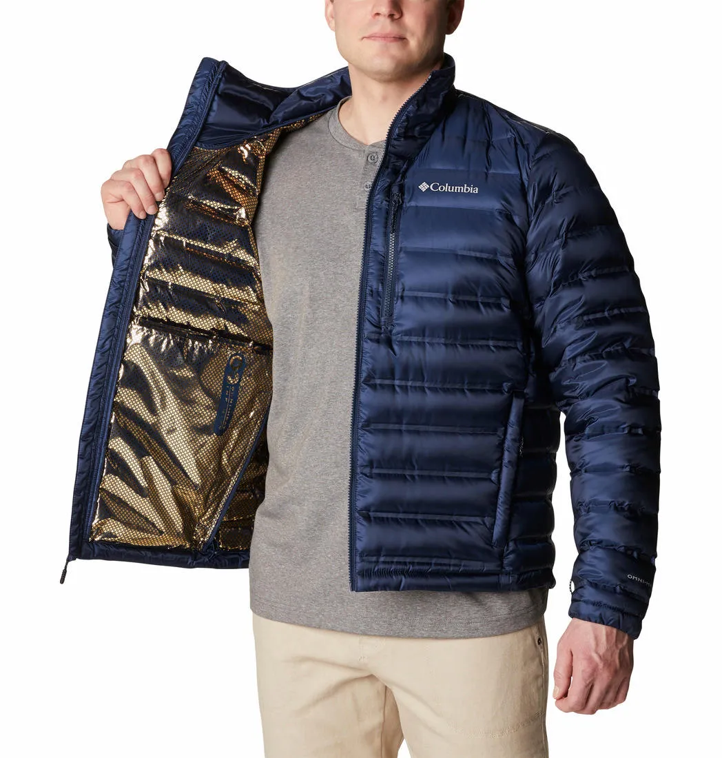 Columbia Men Navy Blue Omni-Heat Infinity Pebble Peak II Down Jacket