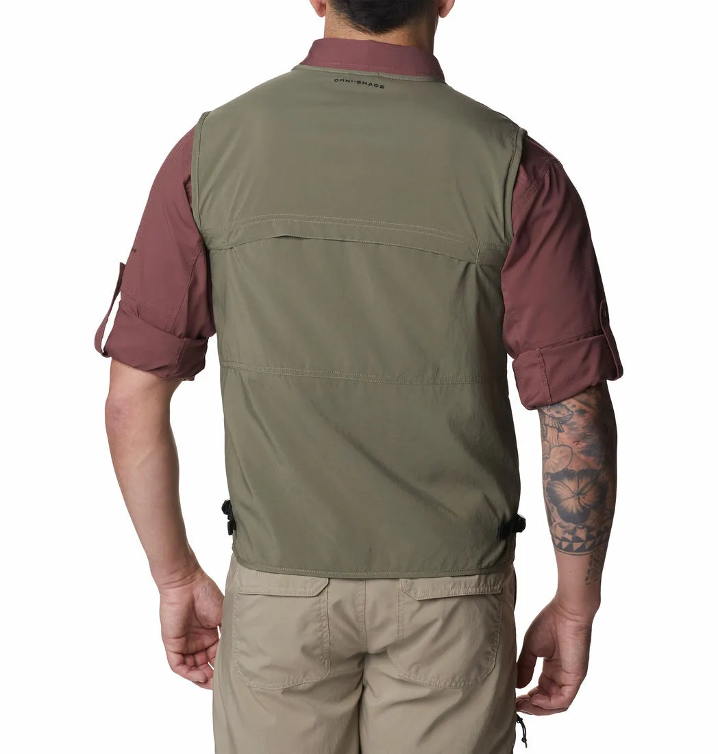 Columbia Men Olive Omni-Wick Silver Ridge Utility Gillet