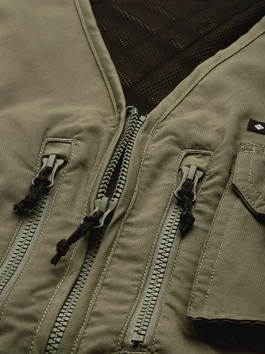 Columbia Men Olive Omni-Wick Silver Ridge Utility Gillet