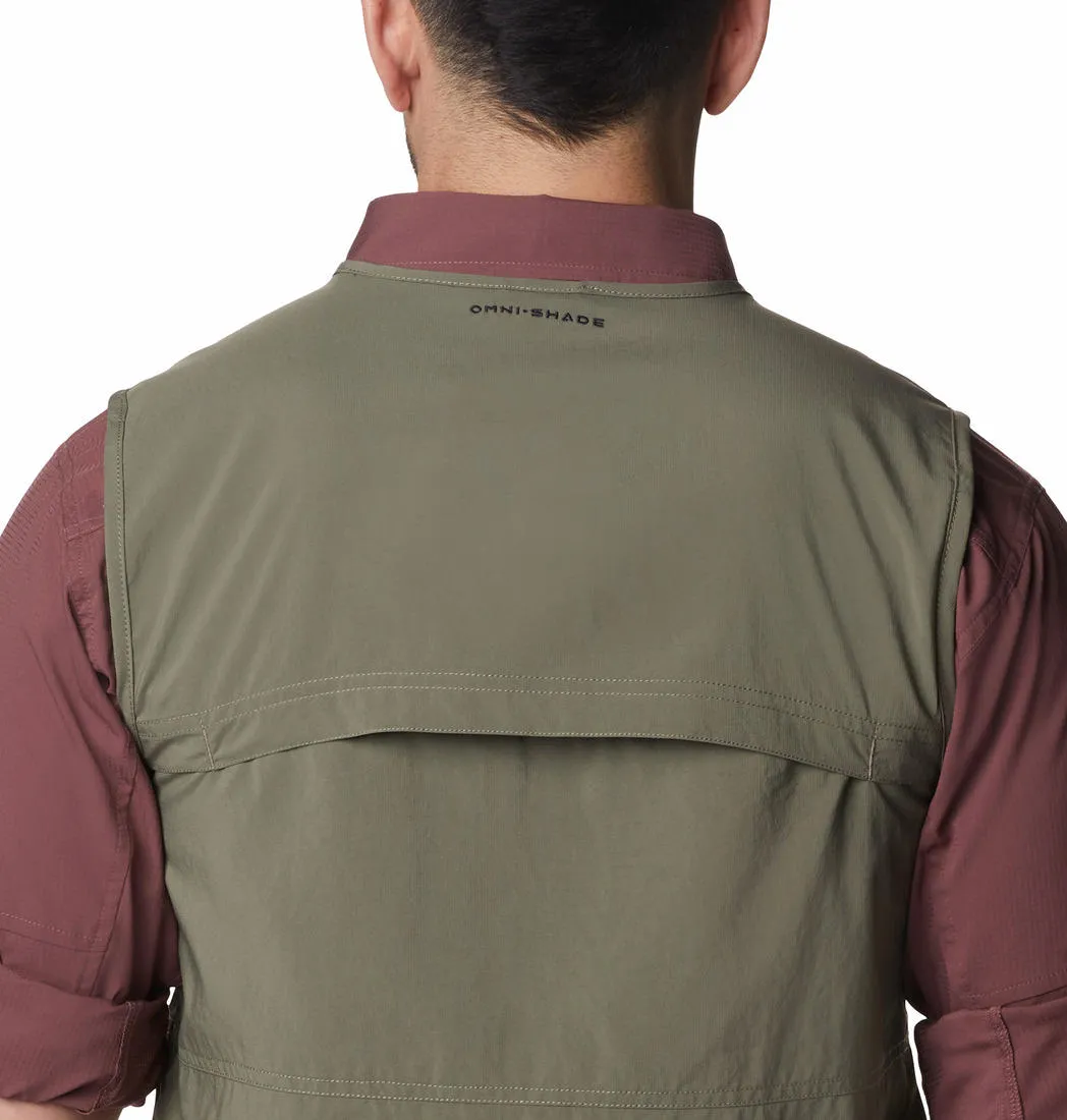 Columbia Men Olive Omni-Wick Silver Ridge Utility Gillet