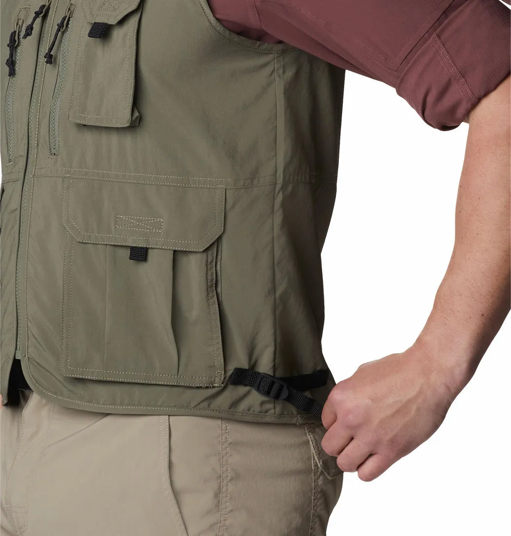 Columbia Men Olive Omni-Wick Silver Ridge Utility Gillet