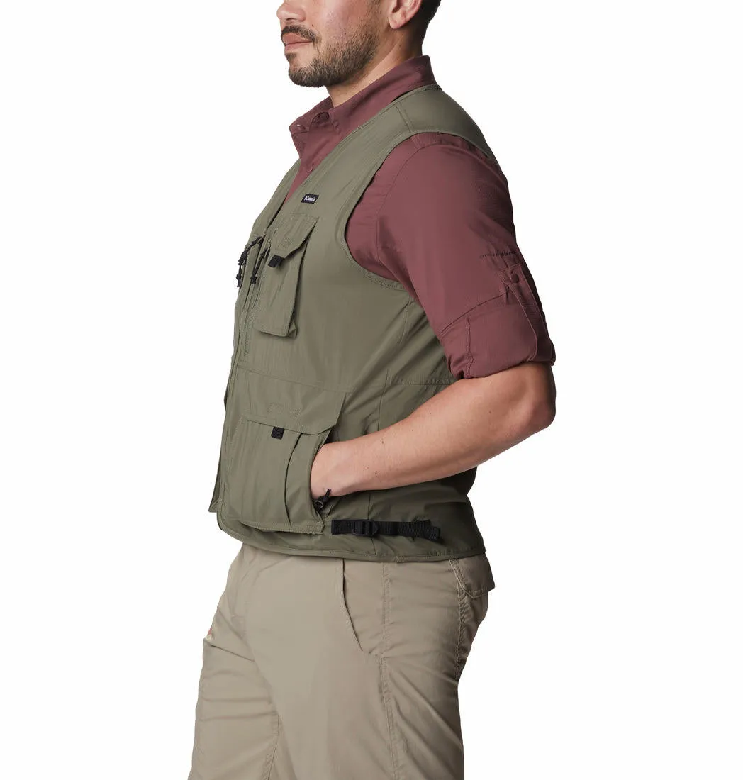 Columbia Men Olive Omni-Wick Silver Ridge Utility Gillet